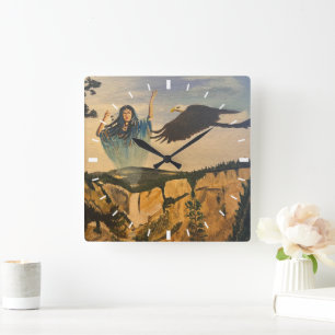 Reloj Cuadrado Espíritu, por Gary Poling