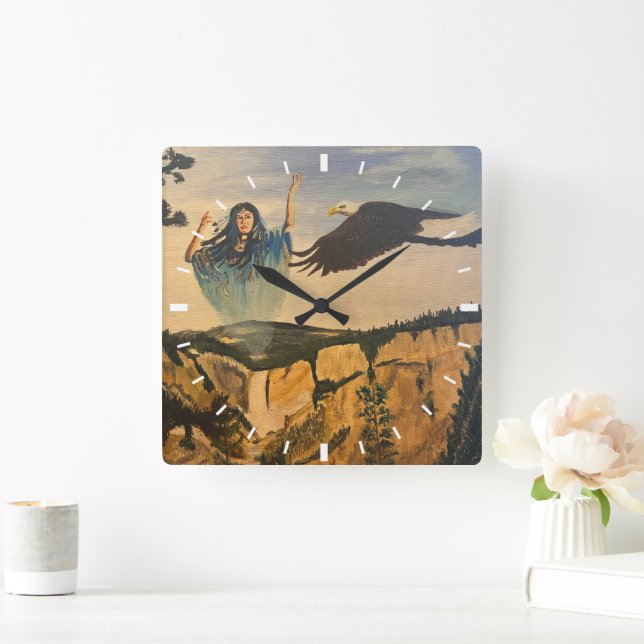 Reloj Cuadrado Espíritu, por Gary Poling (Hogar)