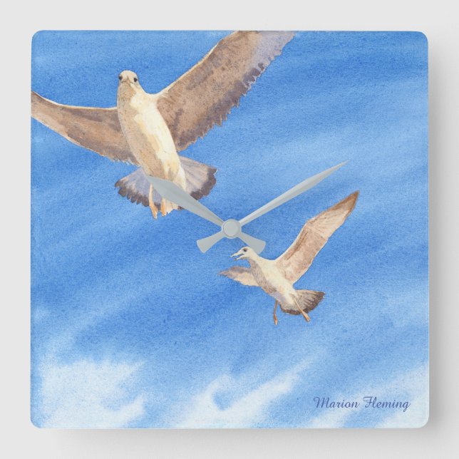 Reloj Cuadrado ¡Espíritus libres! (Anverso)