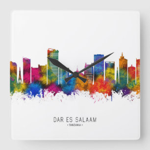 Reloj Cuadrado Esquina de Dar es Salaam Tanzania
