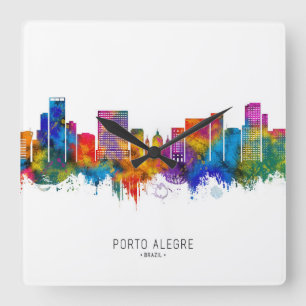 Reloj Cuadrado Esquina de Porto Alegre Brasil