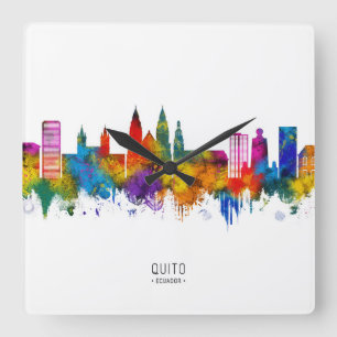 Reloj Cuadrado Esquina de Quito Ecuador