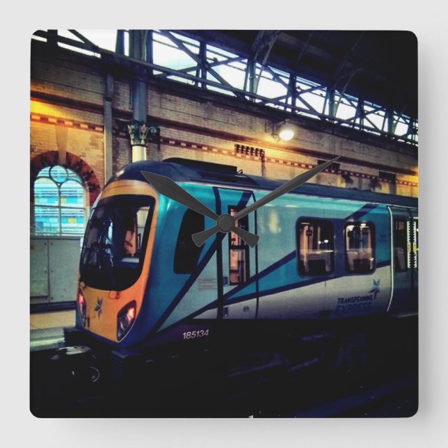 Reloj Cuadrado Estación de Manchester (Anverso)