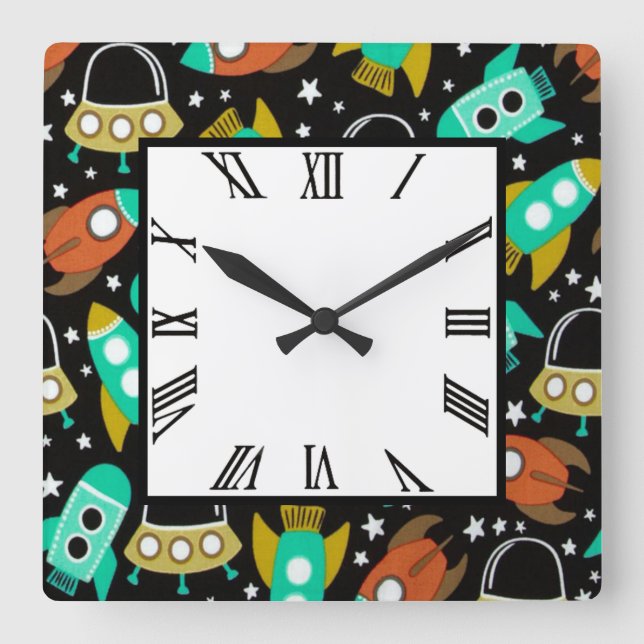 Reloj Cuadrado Estación espacial