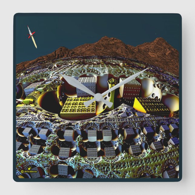 Reloj Cuadrado Estación Lem (Anverso)