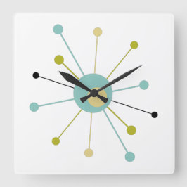 Reloj Cuadrado Estallido de la era atómica a mediados del siglo m