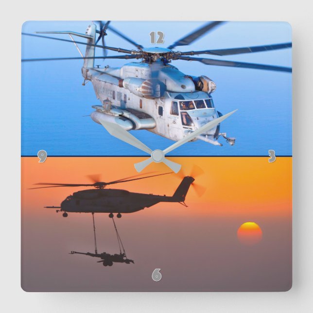 RELOJ CUADRADO ESTALLION SUPER CH-53E (Anverso)