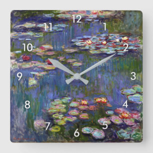 Reloj Cuadrado Estanque lirio, Monet
