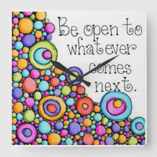 Reloj Cuadrado Estar abierto