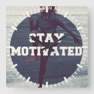 Reloj Cuadrado Estar motivado - Motivación para el entrenamiento