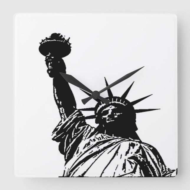 Reloj Cuadrado Estatua de la Libertad (Anverso)