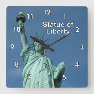 Reloj Cuadrado Estatua de la Libertad de Nueva York