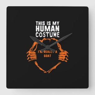 Reloj Cuadrado Este Es Mi Disfraz Humano, De Verdad Soy Halloween