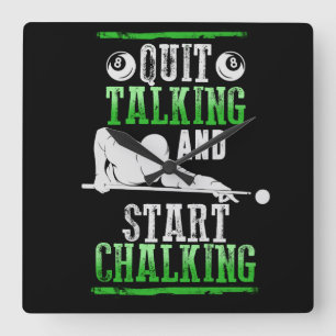 Reloj Cuadrado Estilo de Billard