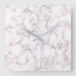 Reloj Cuadrado Estilo de mármol elegante