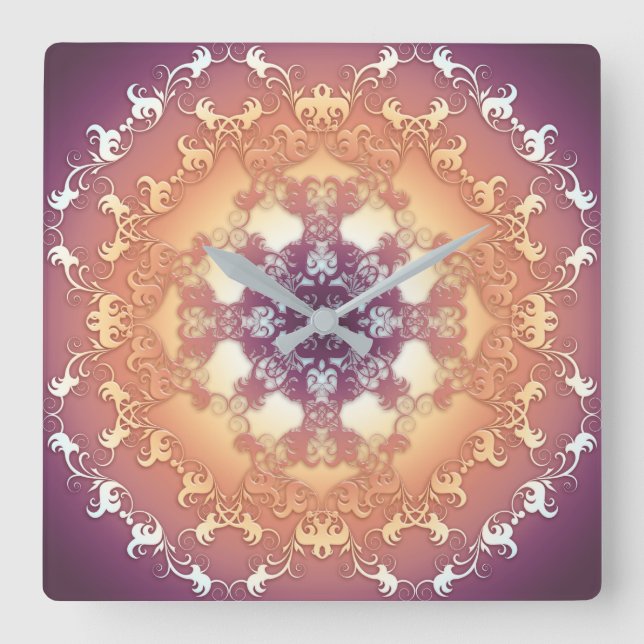 Reloj Cuadrado estilo del victorian (Anverso)