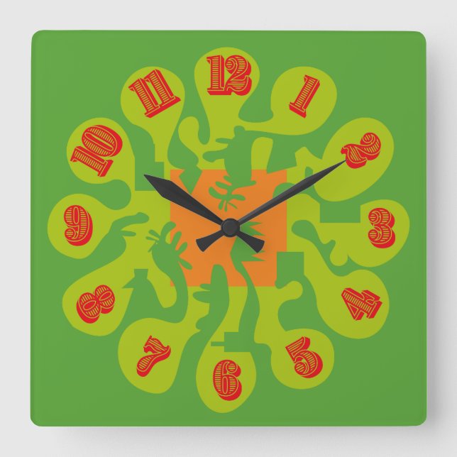 RELOJ CUADRADO ESTILO MATT BY MASANSER PIXELAT (Anverso)