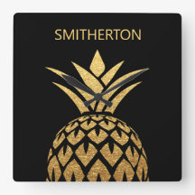 Estilo oro Piña Nombre de Familia Negro