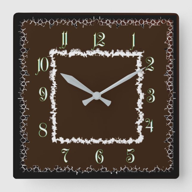 Reloj Cuadrado Estilo retro (Anverso)