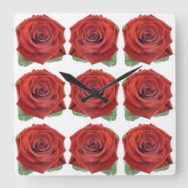 Reloj Cuadrado Estilos clásicos Florals