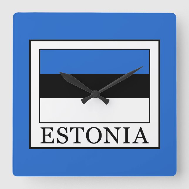 Reloj Cuadrado Estonia (Anverso)