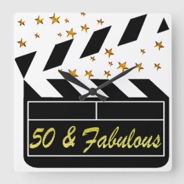 RELOJ CUADRADO ESTRELLA DE PELÍCULA DE 50 AÑOS