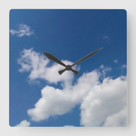Reloj Cuadrado Etapas en las nubes