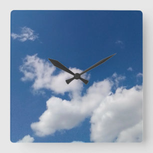 Reloj Cuadrado Etapas en las nubes