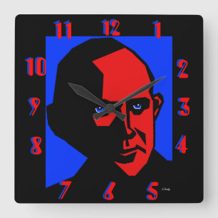 Reloj Cuadrado Eugene Debs de Don Busky
