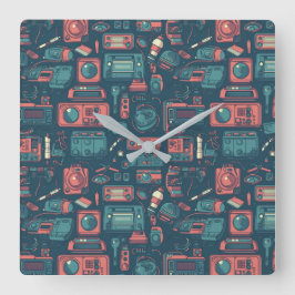 Reloj Cuadrado Explosión del pasado: tecnología de los 80