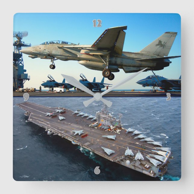 RELOJ CUADRADO F-14 TOMCAT (Anverso)