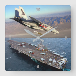 RELOJ CUADRADO F-14 TOMCAT