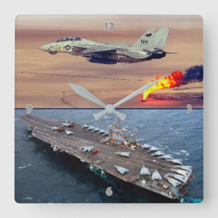 RELOJ CUADRADO F-14 TOMCAT