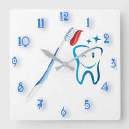 Reloj Cuadrado Fab Dentist Toothcepillo Asombroso