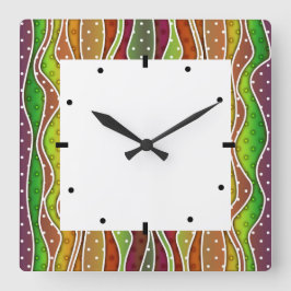 RELOJ CUADRADO FALL AUTUMN STRIPTS