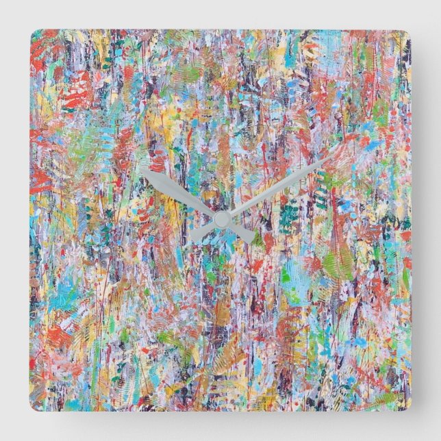 Reloj Cuadrado Falling Leaves Wall Clock (Anverso)