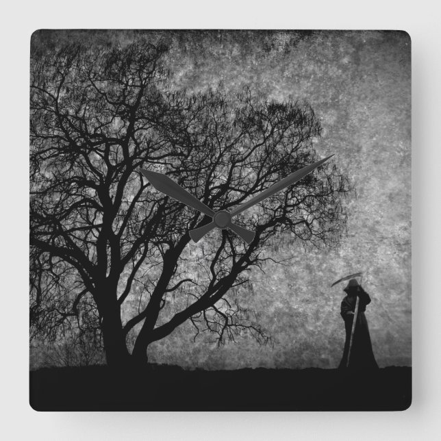 Reloj Cuadrado Falln Grim Reaper Boundaries Original Art Entre (Anverso)