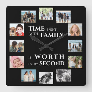 Reloj Cuadrado Familia