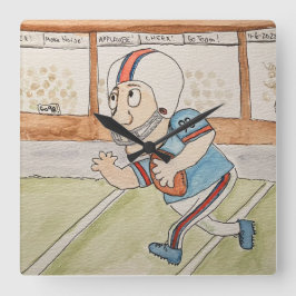 Reloj Cuadrado Fanático del fútbol