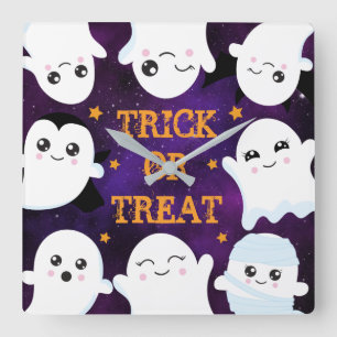 Reloj Cuadrado Fantasma de Boo Halloween