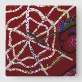 Reloj Cuadrado Faraón araña hembra