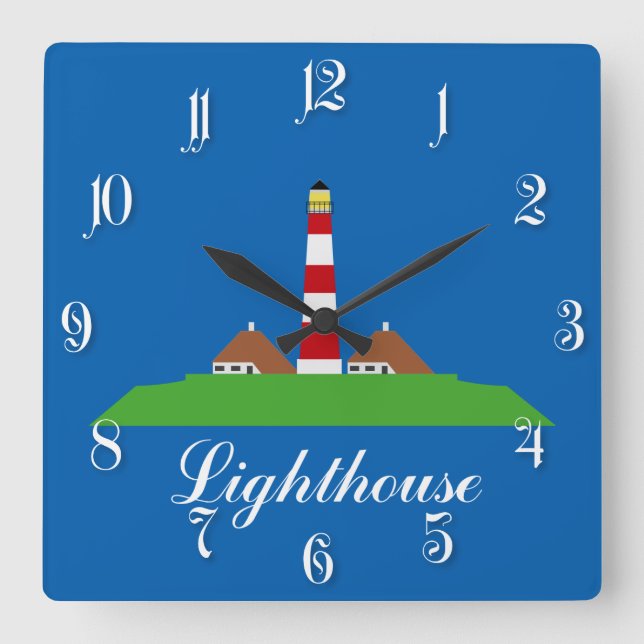 Reloj Cuadrado Faro (Anverso)