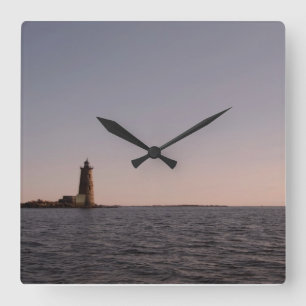 Reloj Cuadrado Faro de ballena, Kittery Maine