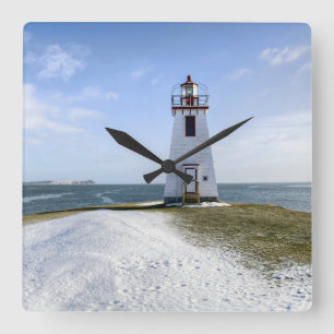 Reloj Cuadrado Faro el   Nuevo Brunswick de Arran de la pulgada