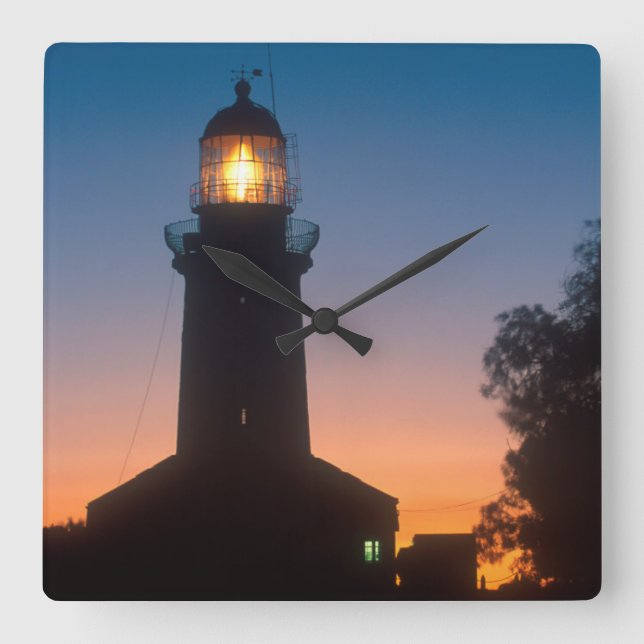Reloj Cuadrado Faro, Isla Robben, Ciudad del Cabo 2 (Anverso)
