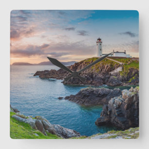 Reloj Cuadrado Faros Fanad Head Lighthouse Ireland