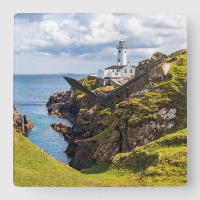 Reloj Cuadrado Faros | Fanad Head Lighthouse Ireland (Anverso)