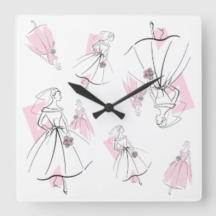 Reloj Cuadrado Fashion Bride Pink Group Plazo múltiple