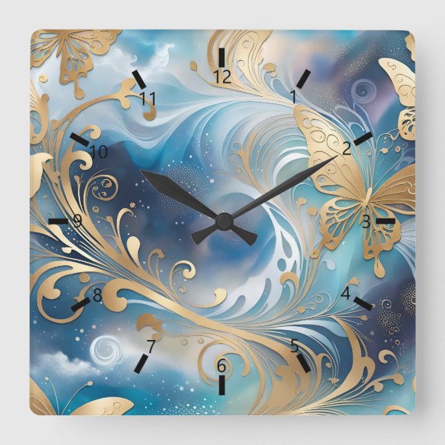 Reloj Cuadrado Fauna 1 - 001 (Anverso)