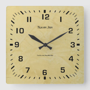 Reloj Cuadrado Faux Faux Finish 2.0 de Toscana